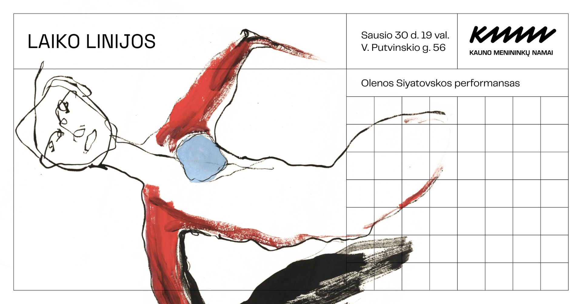 Laiko Linijos: Olenos Siyatovskos performansas | Kauno menininkų namai
