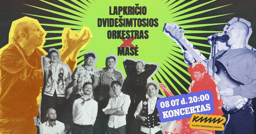 Lapkričio dvidešimtosios orkestras x Masė | Koncertas KMN amfiteatre | Kauno menininkų namai