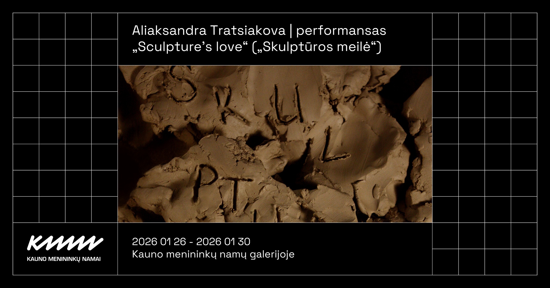 Aliaksandra Tratsiakova | Performansas “Sculpture's love” („Skulptūros meilė“)