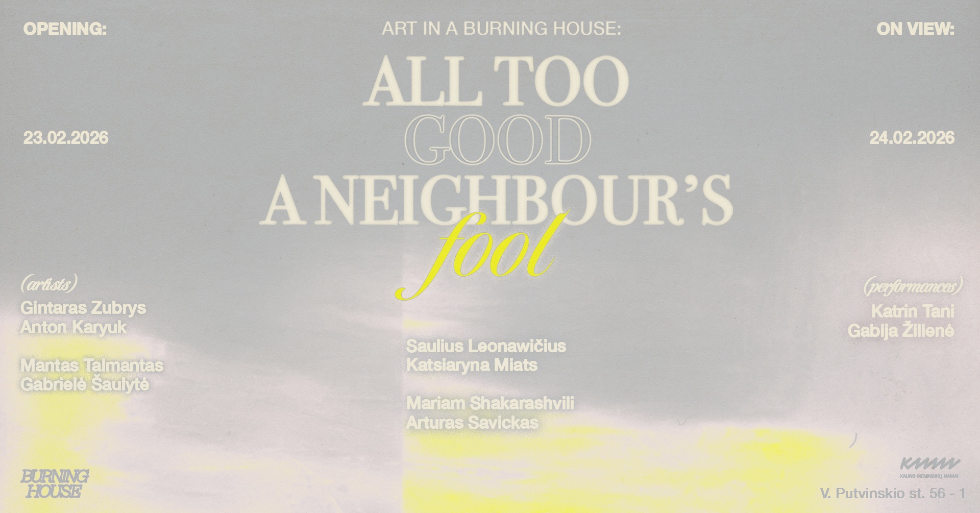 ALL TO GOOD A NEIGHBOURS FOOL  | PARODA