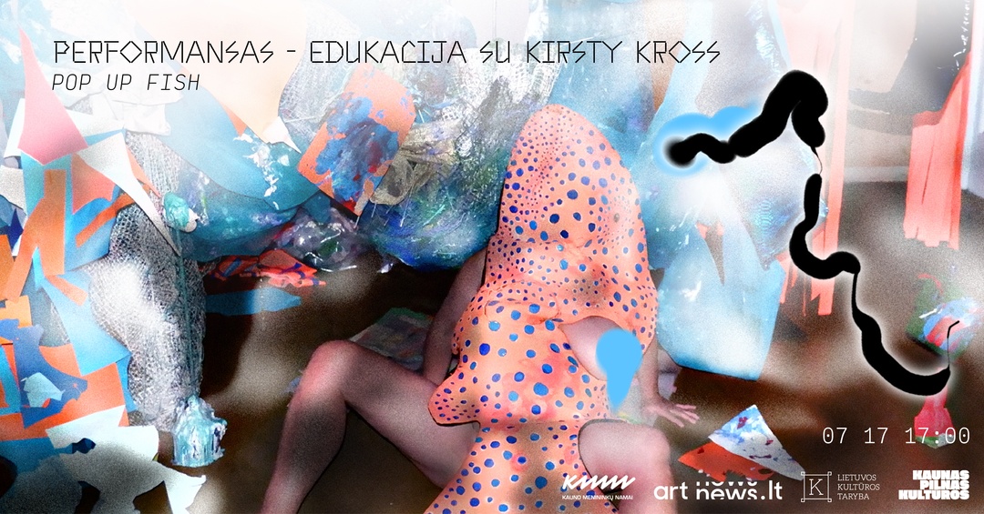 Sapnas pilvu į viršų (šuo ar žuvis?) | Kirsty Kross POP UP FISH | Kauno menininkų namai